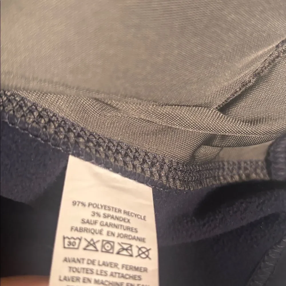 L.L. Bean Navy Full Zip Fleece Lined Jacket Size Large